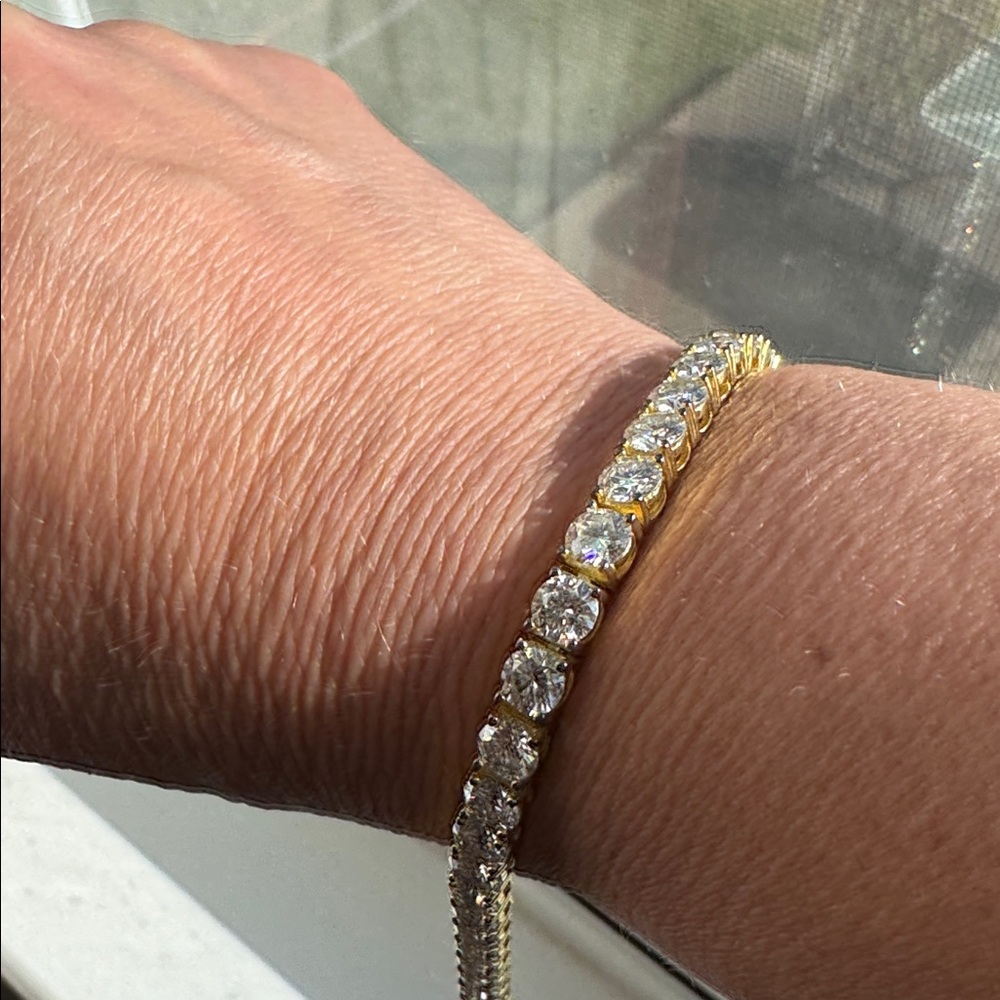 5 MM Moissanite Gemstone Tennis Bracelet
